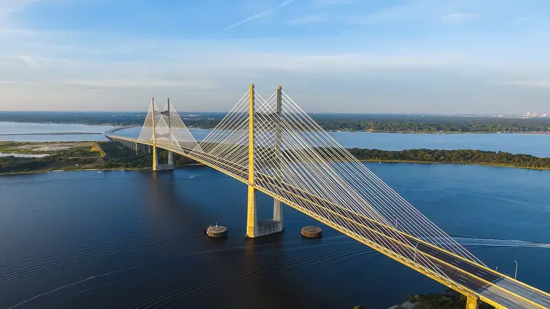 Dames Point Bridge over the St. Johns River in Jacksonville